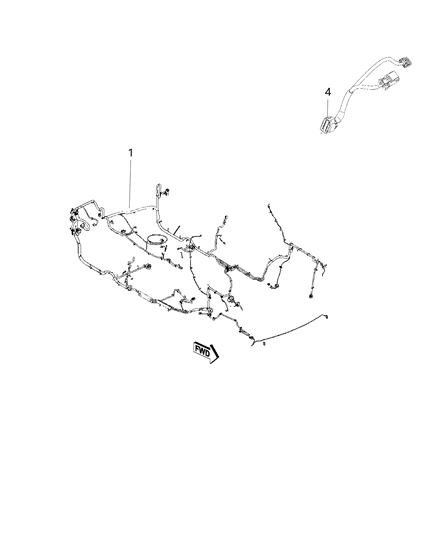 2020 Dodge Journey Wiring-Body Diagram for 68437831AB