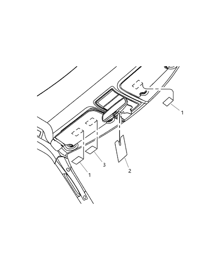 2010 Jeep Commander Visors - Interior Diagram