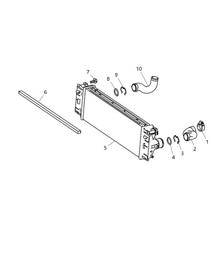 2009 Dodge Sprinter 3500 Cover-Radiator Diagram for 68004897AA