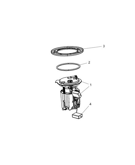 2009 Dodge Caliber Fuel Pump Module Diagram