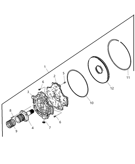 2007 Jeep Liberty Oil Pump & Reaction Shaft Diagram 2