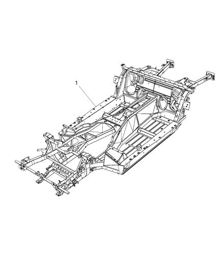 2013 Dodge Viper Frame-Chassis Diagram for 5181651AD