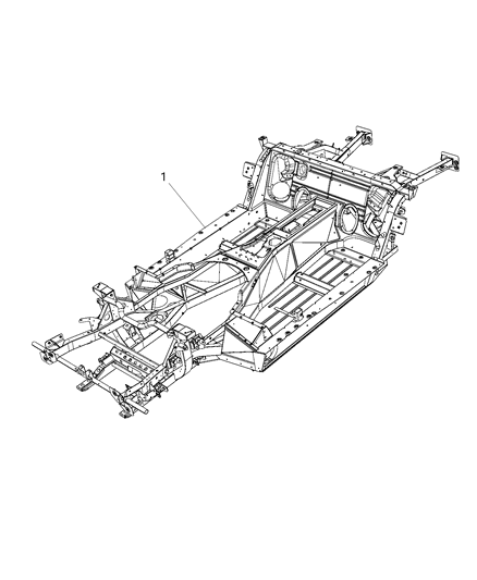 2013 Dodge Viper Pad-Floor Pan Front Tunnel Diagram for 5181956AA