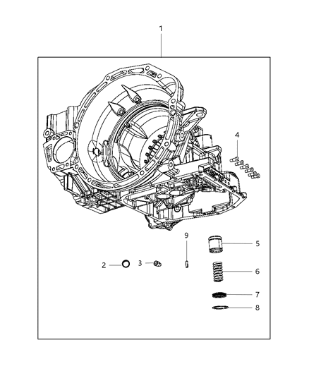 2019 Dodge Journey Pipe Plug-Transmission Case Diagram for 6036762AA