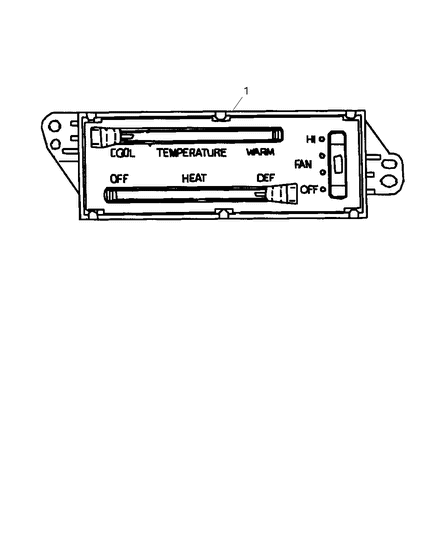 1998 Dodge Ram Van Control, Heater Diagram