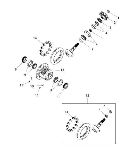 2019 Ram 1500 Differential Assembly Diagram 2