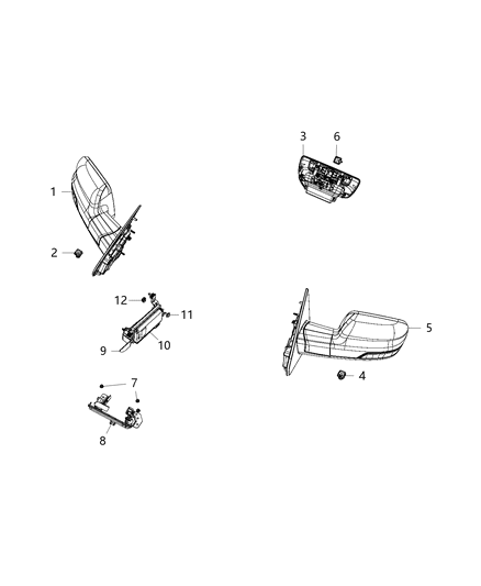 2020 Ram 1500 Camera Diagram for 68144068AD