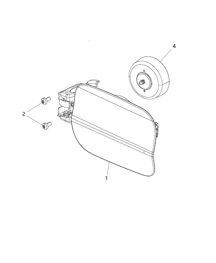 2011 Chrysler 300 Door-Fuel Fill Diagram for 68040387AA