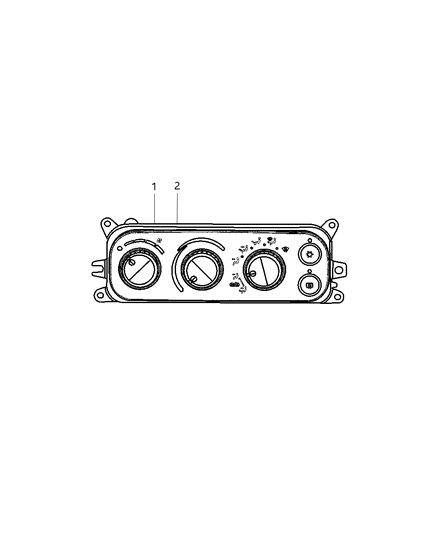 2007 Dodge Ram 3500 Controls Heater & A/C Diagram