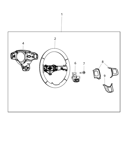 2015 Dodge Journey Steering Wheel Assembly Diagram