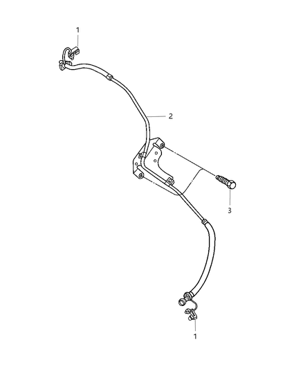 2010 Dodge Ram 2500 Fuel Lines, Front Diagram