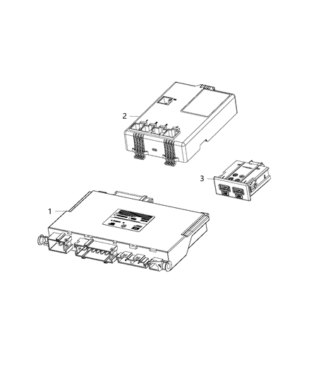 2021 Jeep Grand Cherokee Module-Seat Memory Diagram for 68464648AA