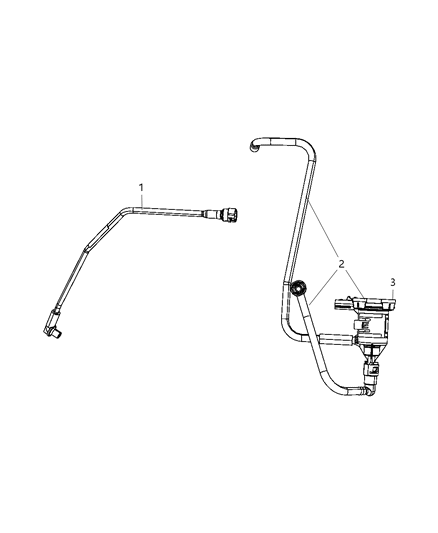 2011 Dodge Journey Hose-Proportional PURGE SOLENOID Diagram for 5147049AA