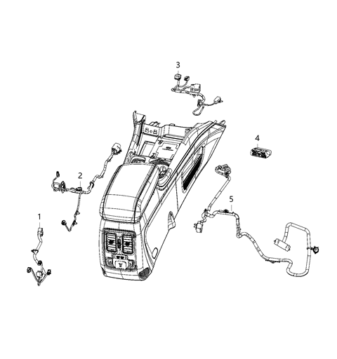 2021 Dodge Durango Wiring - Console Diagram 3