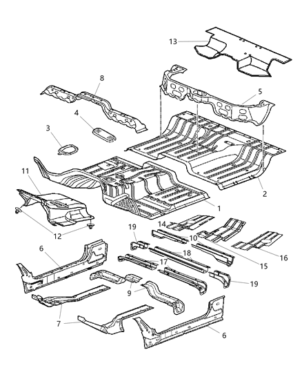 2007 Dodge Ram 2500 Floor Pan Diagram