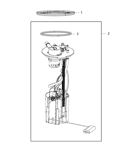 2021 Ram ProMaster 2500 Fuel Pump Module Diagram