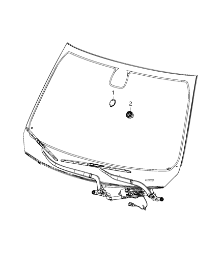 2021 Jeep Cherokee Sensors, Lamps & Windshield Washer Diagram 2