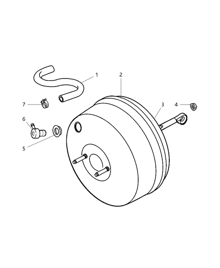 2003 Dodge Ram Van Hose Diagram for 52009658AA