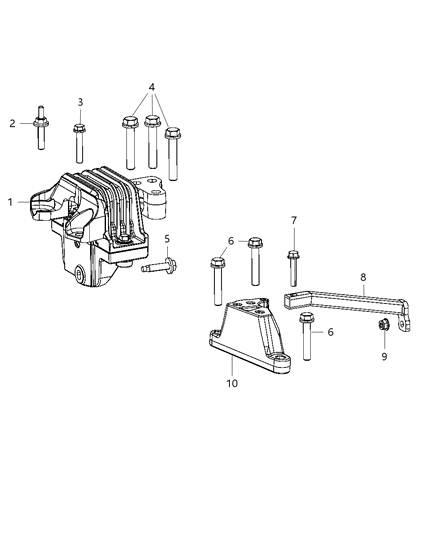 2011 Dodge Journey Engine Mounting Diagram 1