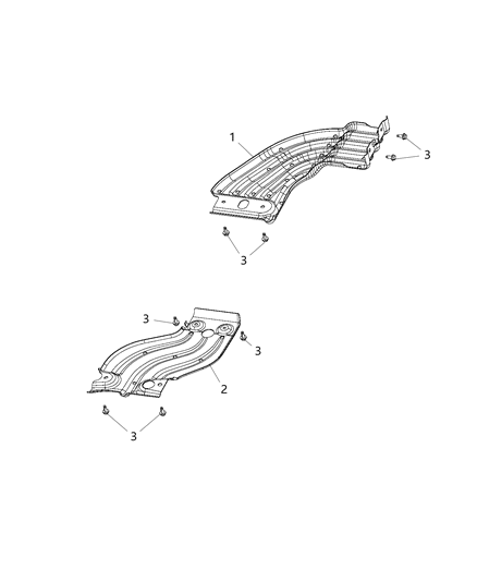 2021 Ram 1500 Front Diagram for 68266717AB