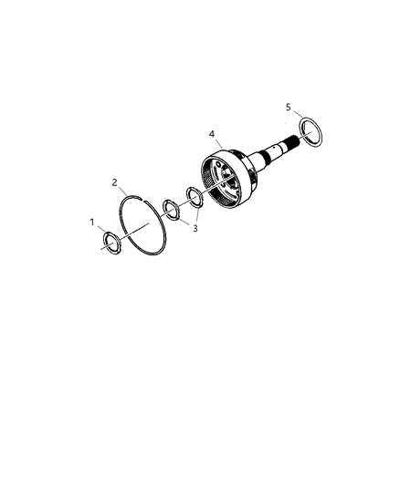 2007 Dodge Durango Input / Reverse Planetary Diagram