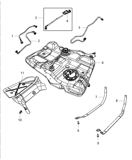 2014 Dodge Avenger Fuel Tank Diagram 1