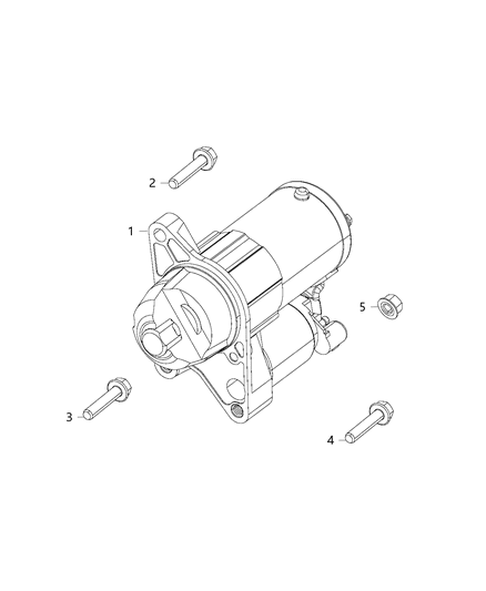 2018 Jeep Compass Engine Starter Diagram for 56029712AB