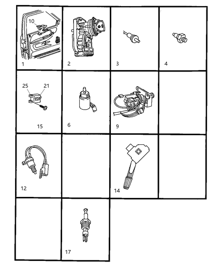 2000 Dodge Ram 1500 Switches Diagram