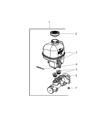 2005 Dodge Ram 1500 Brake Master Cylinder Diagram