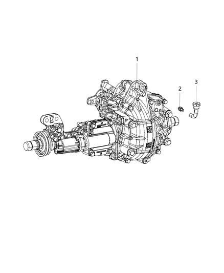 2020 Ram 1500 Axle Housing And Vent, Front Diagram
