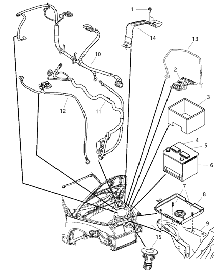 2005 Chrysler PT Cruiser Battery Wiring Diagram for 4795349AA