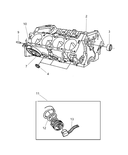 2003 Dodge Dakota Cylinder Block Diagram 3