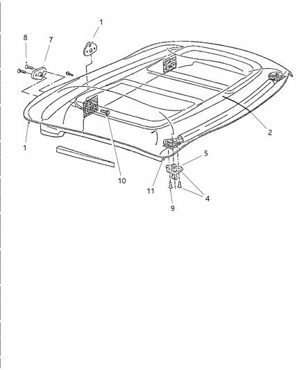 1998 Dodge Viper Rail-Side Diagram for 5010323AA