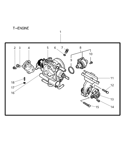2004 Chrysler Sebring Coupe Throttle Body Diagram 1
