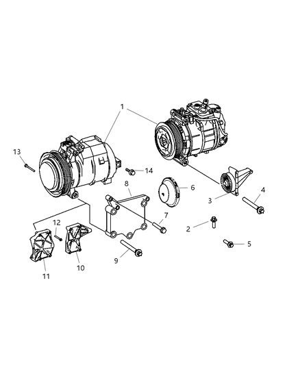 2007 Dodge Sprinter 3500 A/C Compressor Diagram