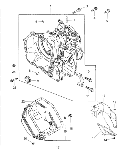 1997 Dodge Avenger Case , Extension & Solenoid Diagram 2