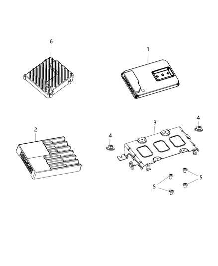 2020 Ram 1500 Amplifier Diagram for 68436459AB