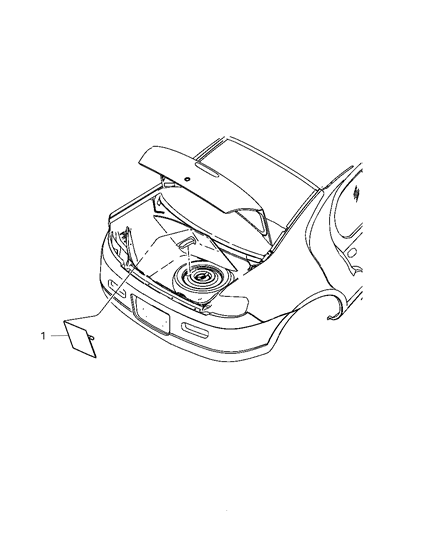 2009 Chrysler Sebring Spare Tire Diagram