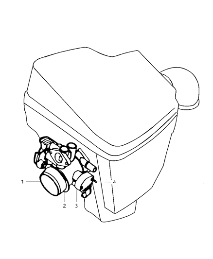 2002 Dodge Neon Throttle Body Diagram for 4891278AC