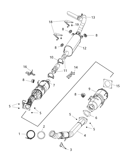 2016 Ram 2500 Exhaust System Diagram 2