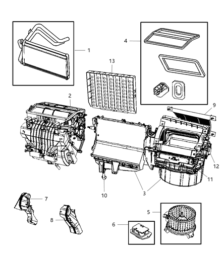 2010 Dodge Caliber Heater Unit Diagram