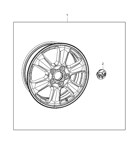 2012 Dodge Journey Wheel Kit Diagram