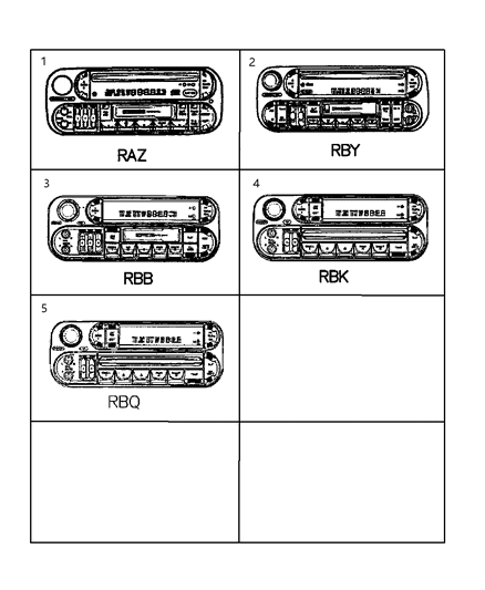 2002 Dodge Ram 1500 Radio-AM/FM With Cd And EQUALIZER Diagram for 56038589AK