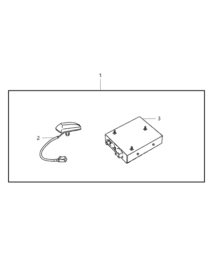 2007 Dodge Caravan Receiver-SATELITE Diagram for 82209764AB