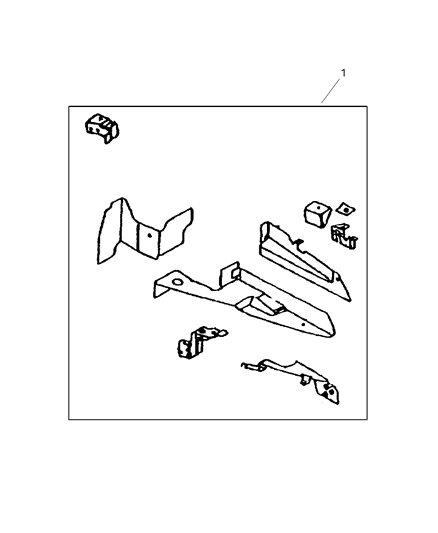 2002 Chrysler Prowler Panel-HEADLAMP Mount Diagram for 4874318AA