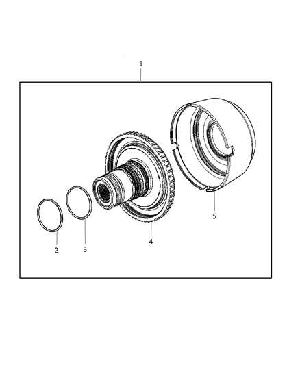 2007 Jeep Wrangler Hub Package / Input Clutch Diagram