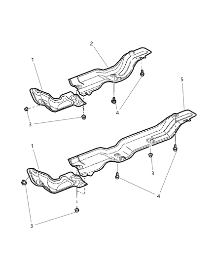 2007 Dodge Ram 3500 Heat Shields Diagram