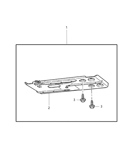 2007 Dodge Ram 1500 Skid Plate Package - Front Diagram