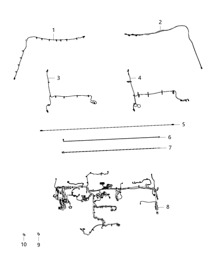 2017 Ram 2500 Wiring-Instrument Panel Diagram for 68300104AC