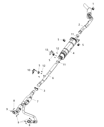 2019 Ram 2500 Exhaust System Diagram 1